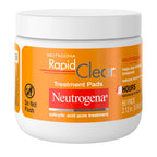 Transform Your Skin with Neutrogena Rapid Clear Maximum Strength Acne Face Pads - 60 Count of Powerful 2% Salicylic Acid Treatment for Clear, Blemish-Free Complexion
