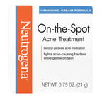 On-The-Spot Acne Spot Treatment Cream with 2.5% Benzoyl Peroxide, Gentle Face Blemish Medicine for Acne-Prone Skin, Vanishing Formula, Clinically Proven Day-1 Results, 0.75-Ounce Tube