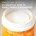 Transform Your Skin with Neutrogena Rapid Clear Maximum Strength Acne Face Pads - 60 Count of Powerful 2% Salicylic Acid Treatment for Clear, Blemish-Free Complexion