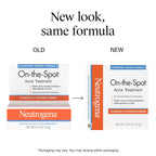 On-The-Spot Acne Spot Treatment Cream with 2.5% Benzoyl Peroxide, Gentle Face Blemish Medicine for Acne-Prone Skin, Vanishing Formula, Clinically Proven Day-1 Results, 0.75-Ounce Tube